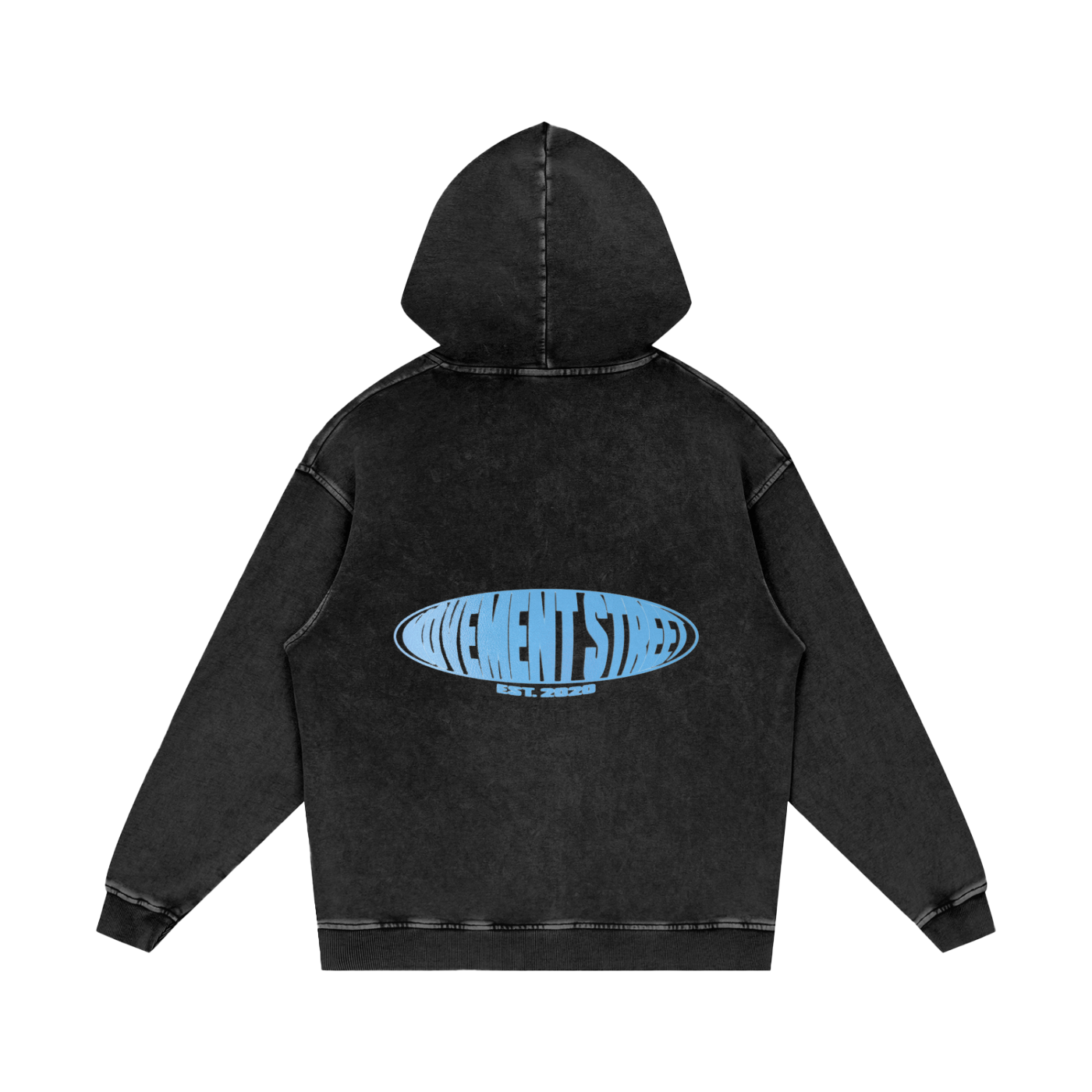 Snow Washed Loose Cotton Hoodie